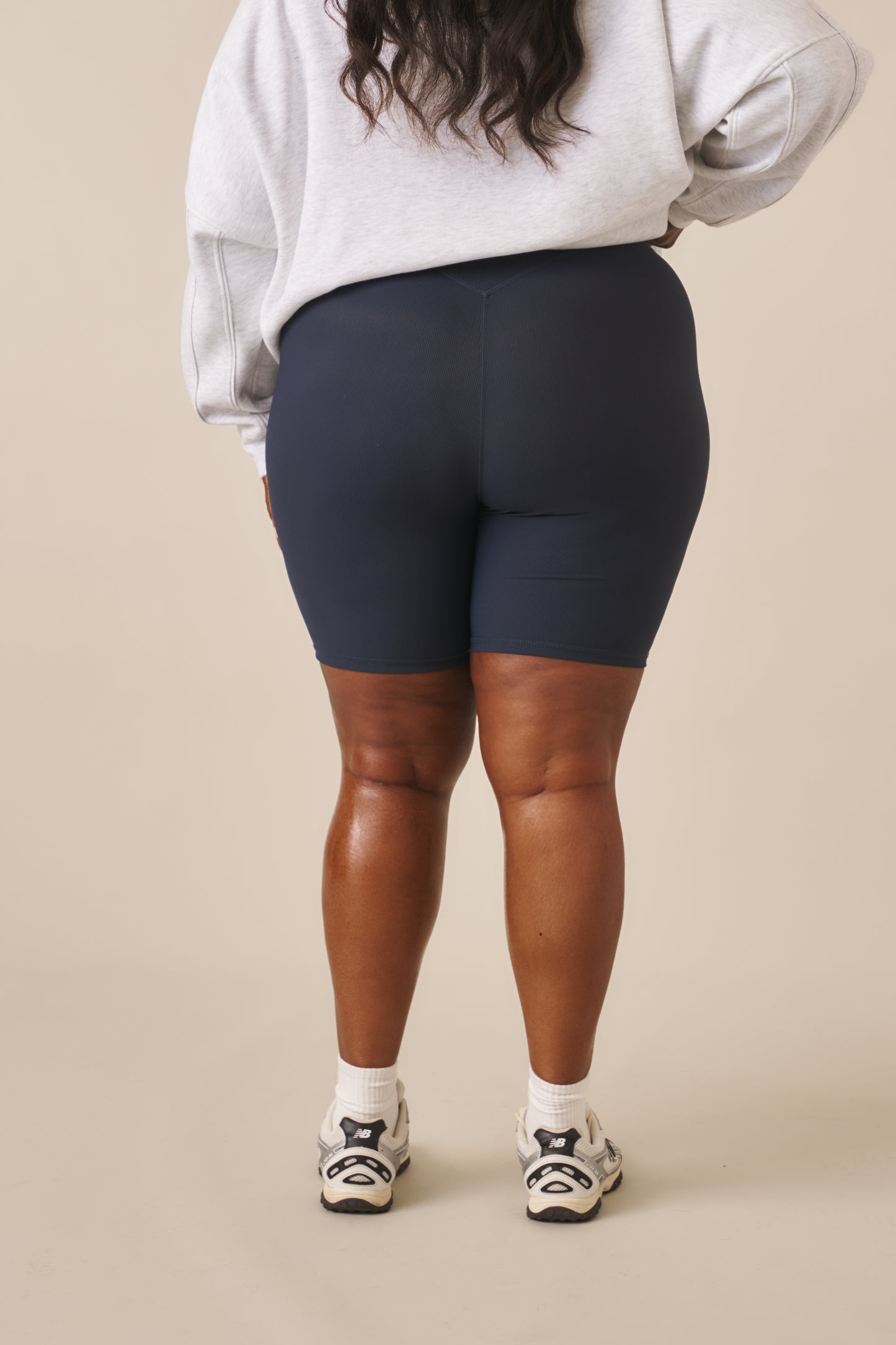 The Sculpt High Waist Cycling Shorts - Midnight Blue