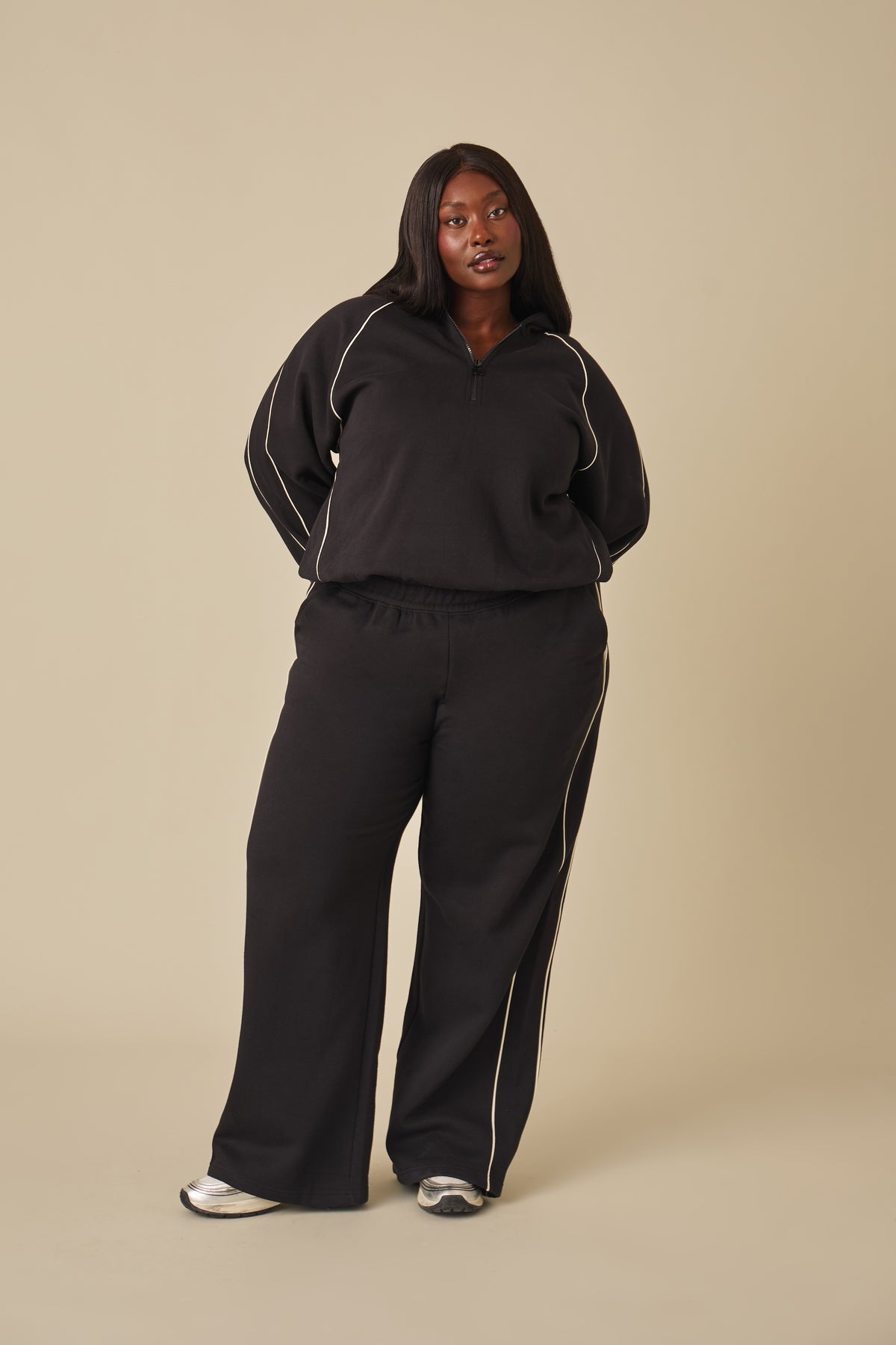 Zip Through Hooded 2 In 1 Tracksuit - Core Black