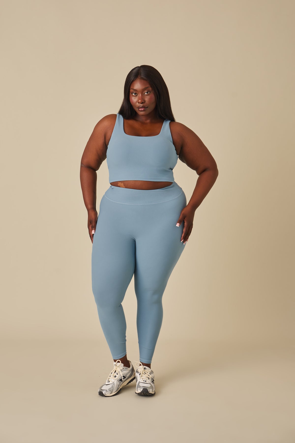 The Sculpt Built In Sports Bra - Spring Lake Blue