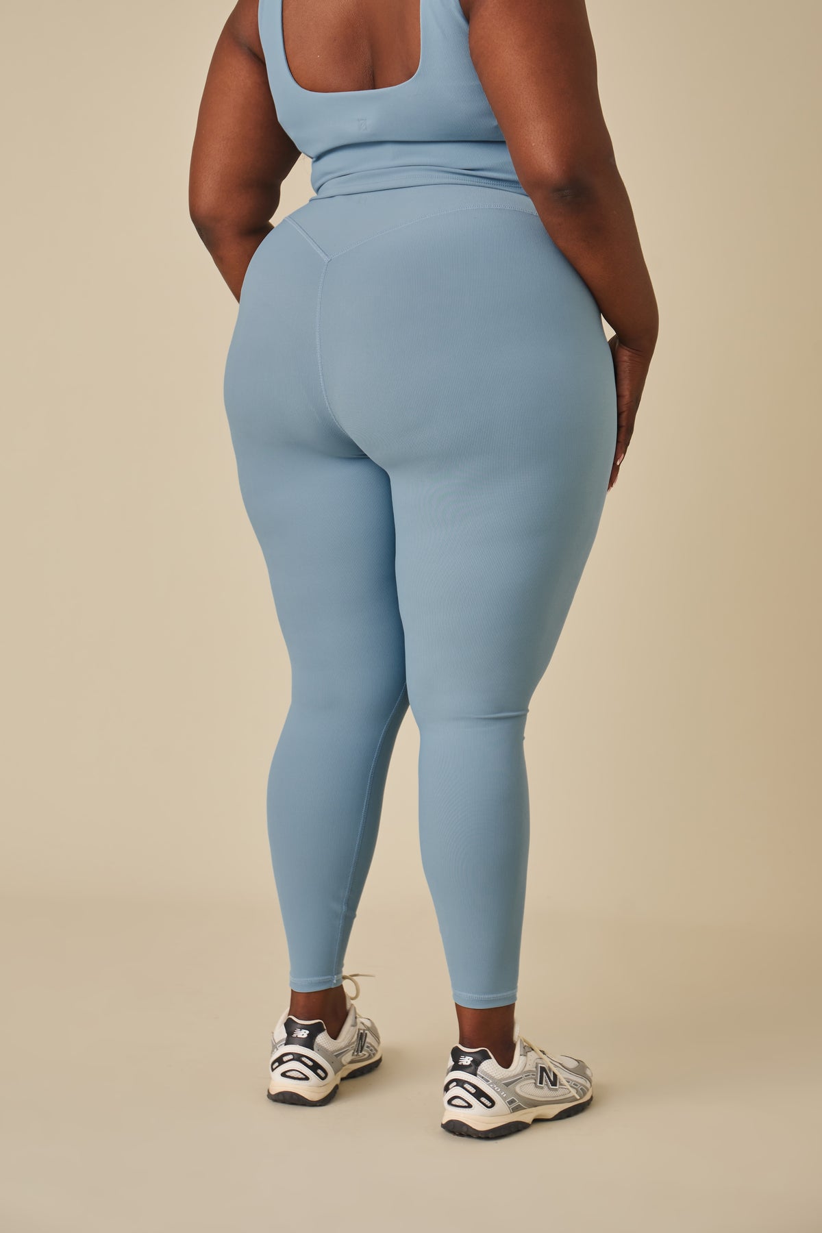 The Sculpt High Waist Leggings - Spring Lake Blue
