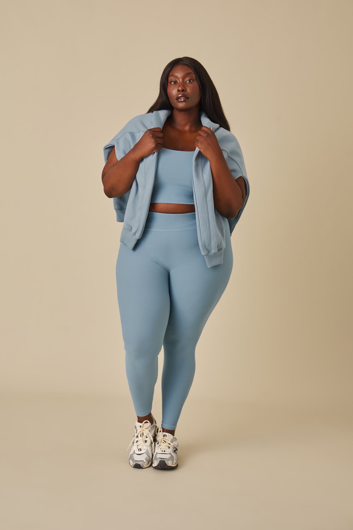 The Sculpt Built In Sports Bra - Spring Lake Blue
