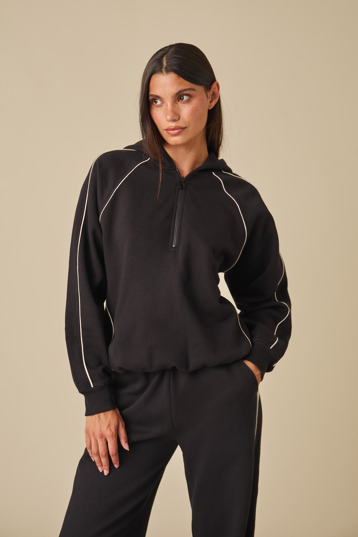 Zip Through Hooded 2 In 1 Tracksuit - Core Black