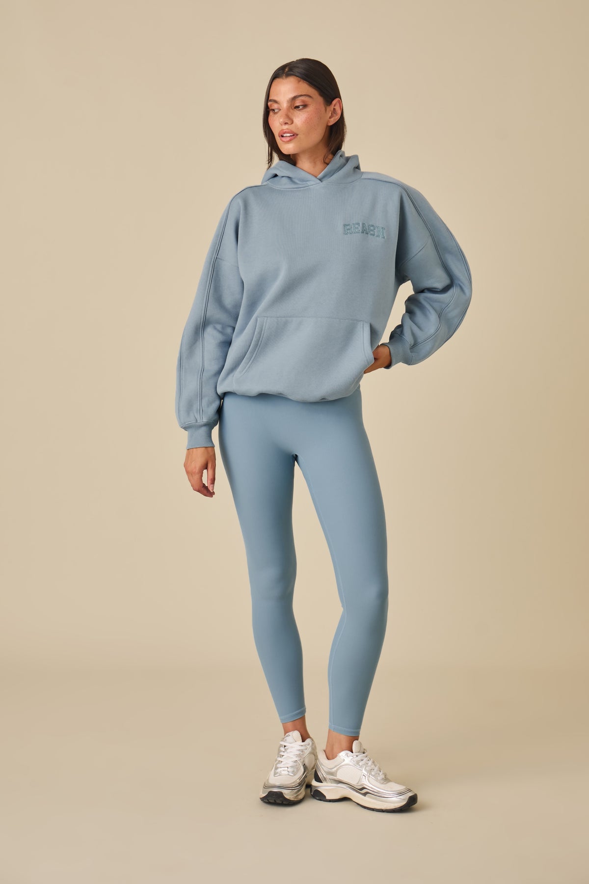 The Sculpt High Waist Leggings - Spring Lake Blue