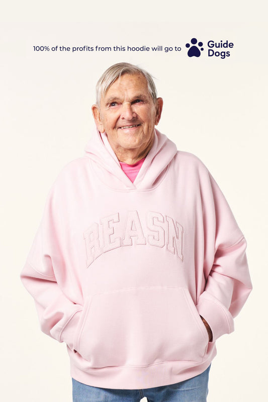 Grandad's Charity Oversized Branded Hoodie - Pink