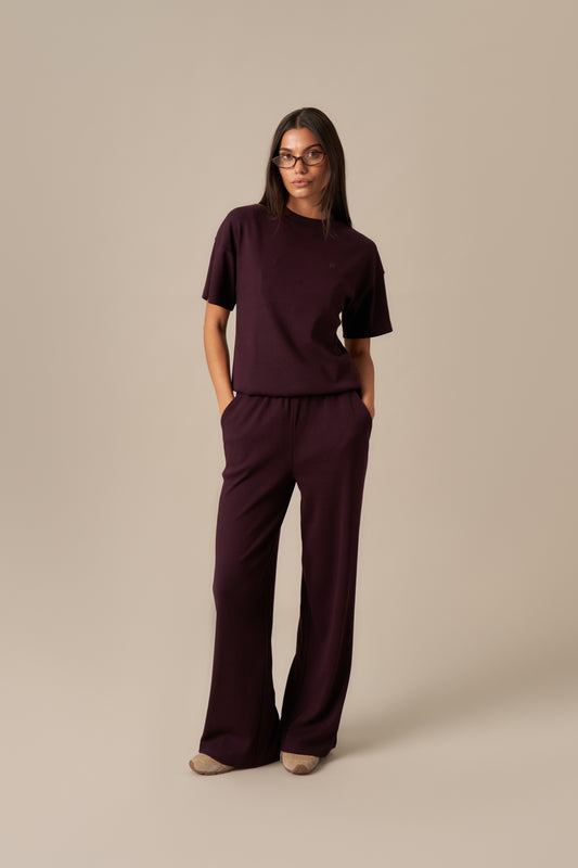 Rib Short Sleeve 2 In 1 - Fig