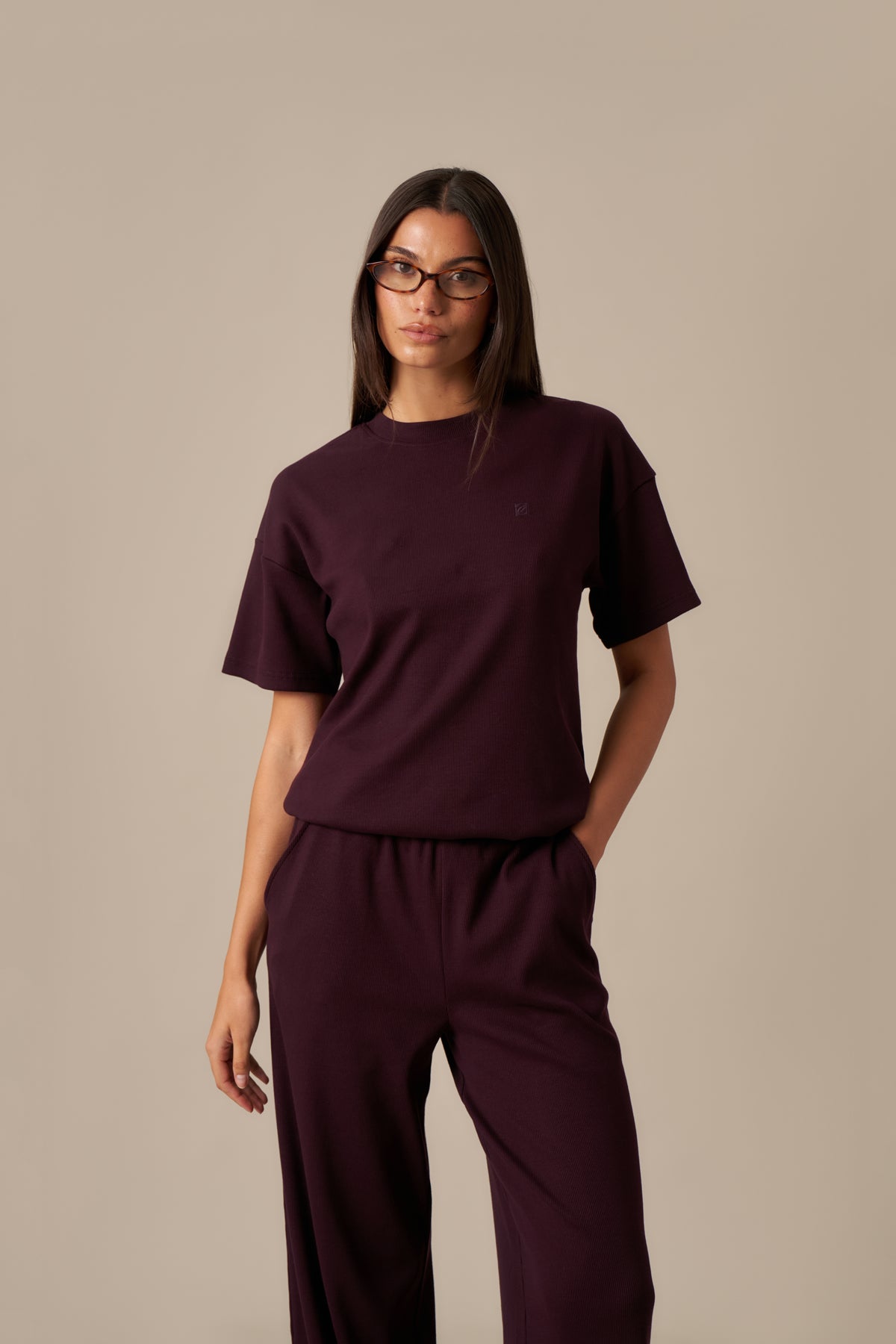Rib Short Sleeve 2 In 1 - Fig