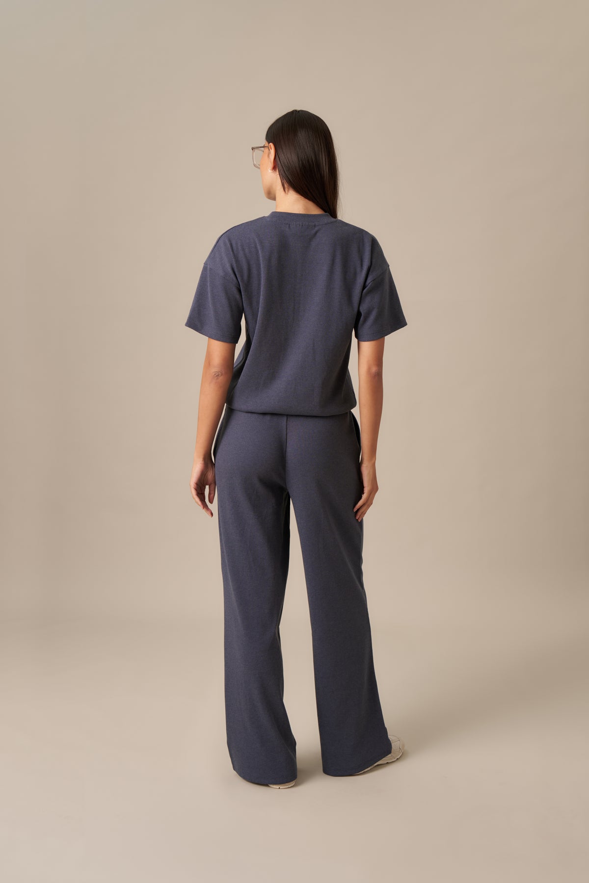 Rib Short Sleeve 2 In 1 - Slate Blue