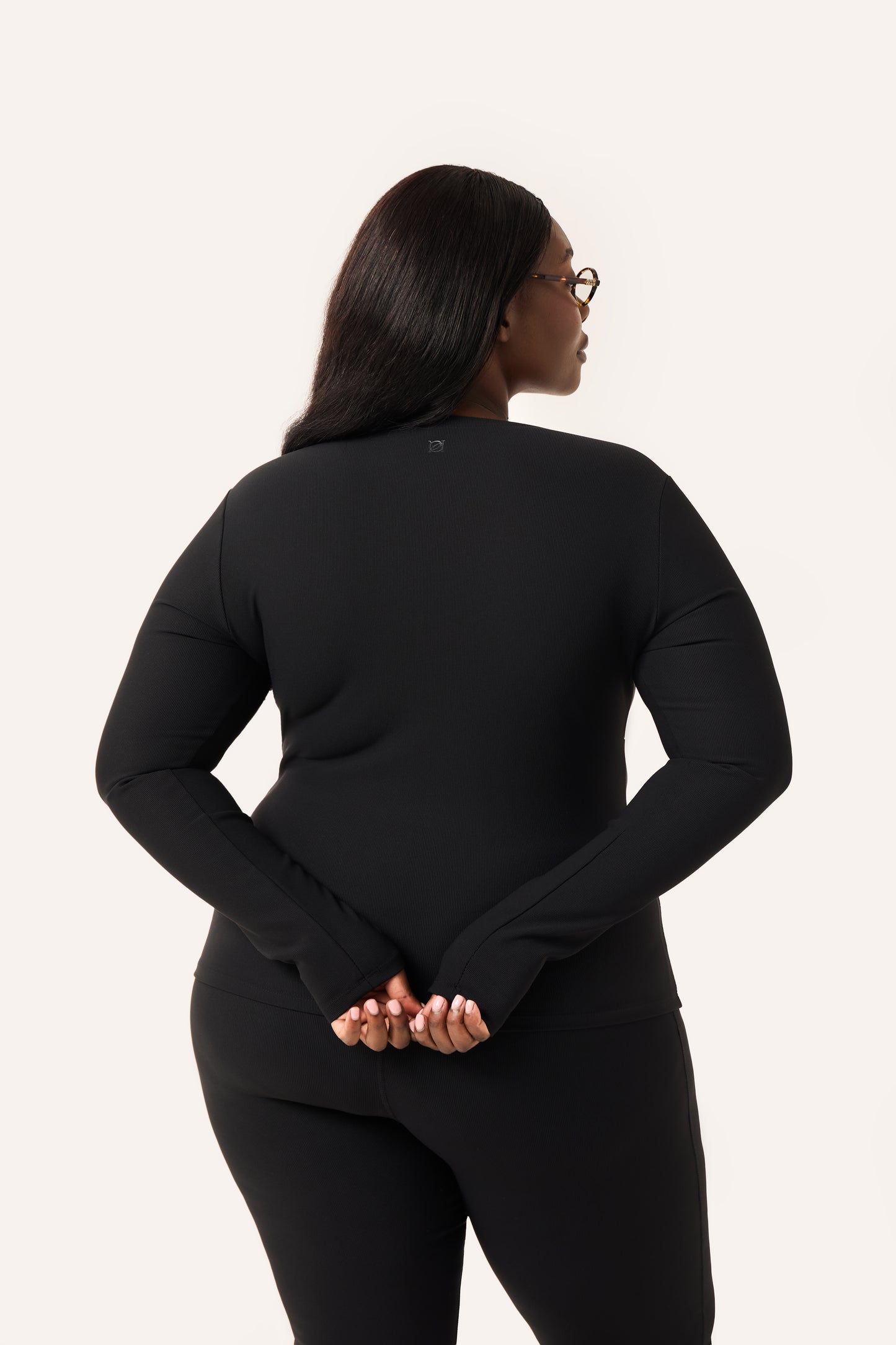 The Sculpt Zip Through Jacket - Core Black