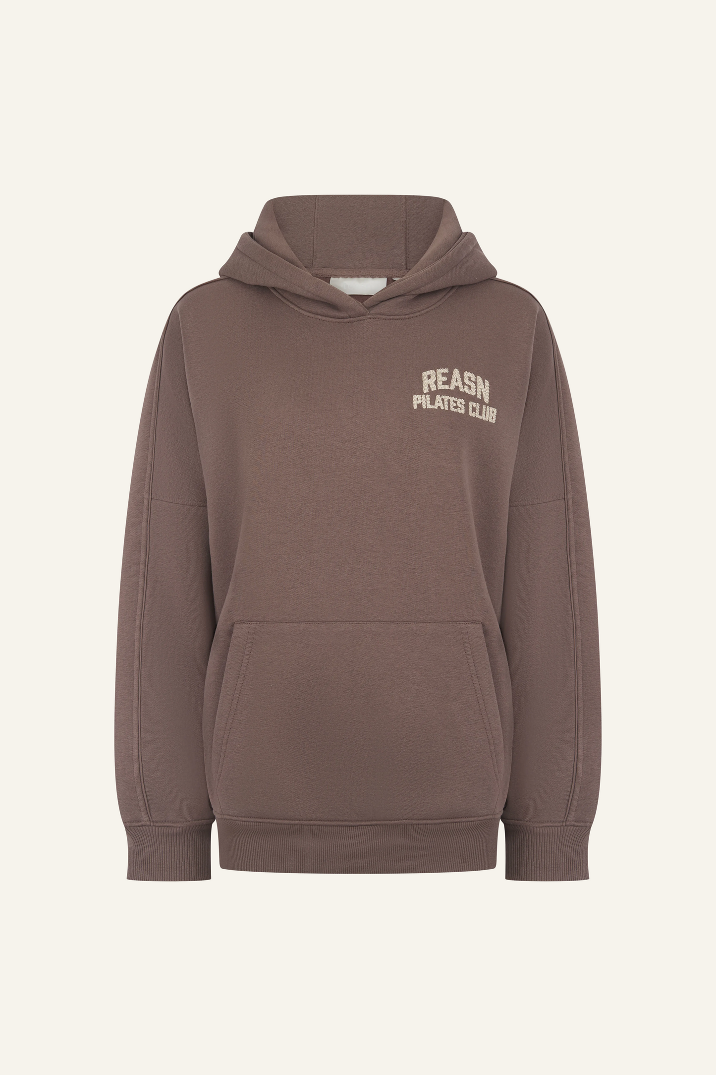 Oversized Graphic Hoodie - Plum Truffle
