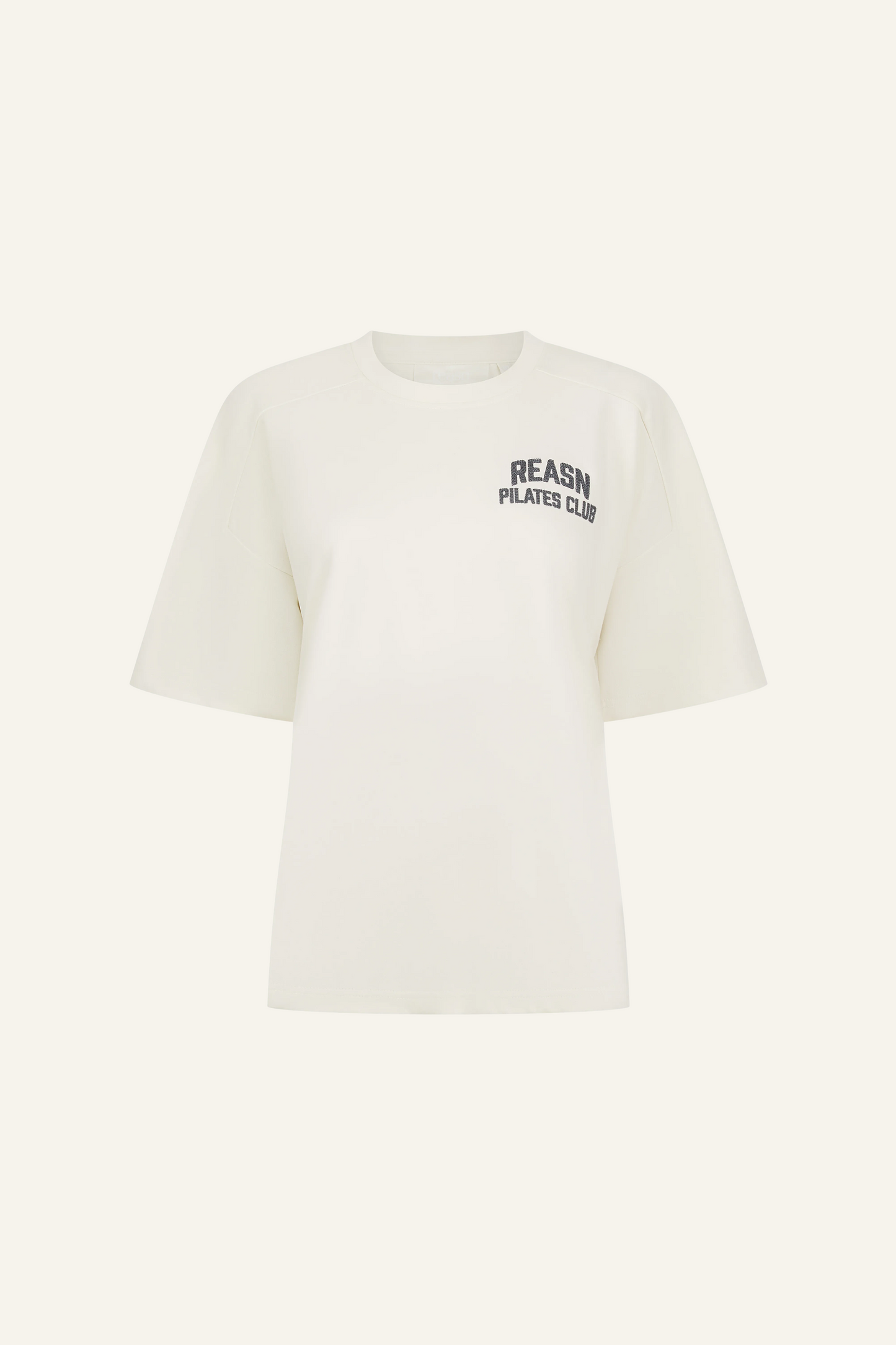 Oversized Boyfriend Fit T-Shirt - Crème