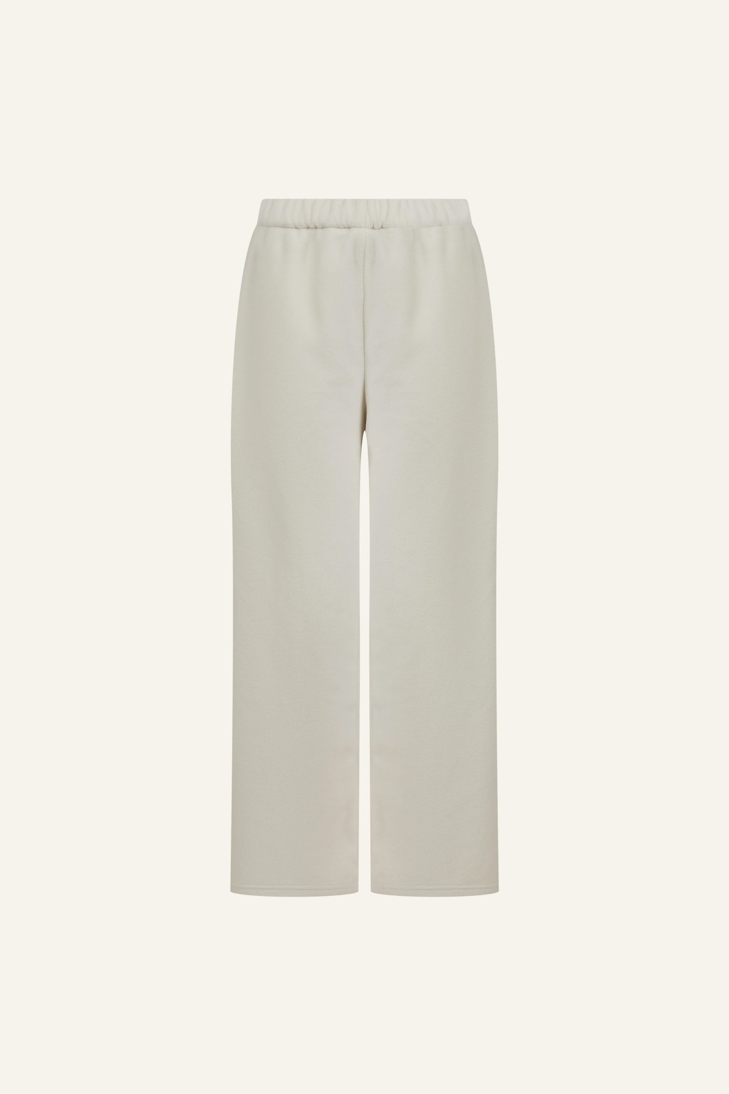 Apres Ski Fleece Wide Leg Joggers - Crème