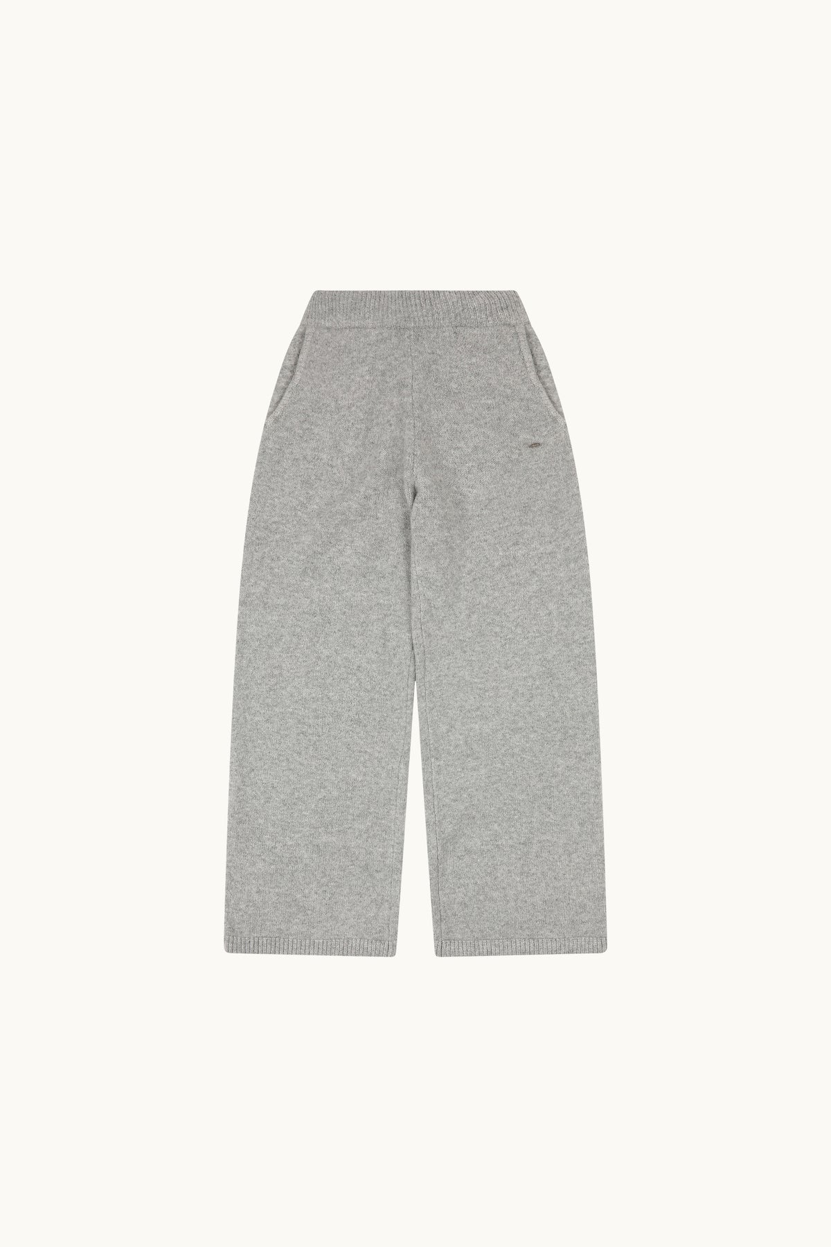 Funnel Neck Knitted 2 In 1 Co Ord - Grey Marl