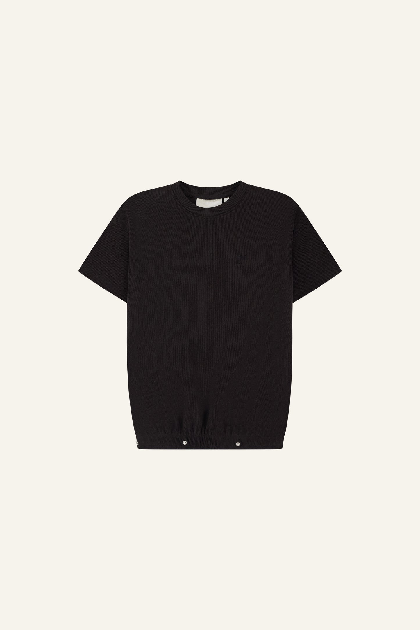 Rib Short Sleeve 2 In 1 - Core Black
