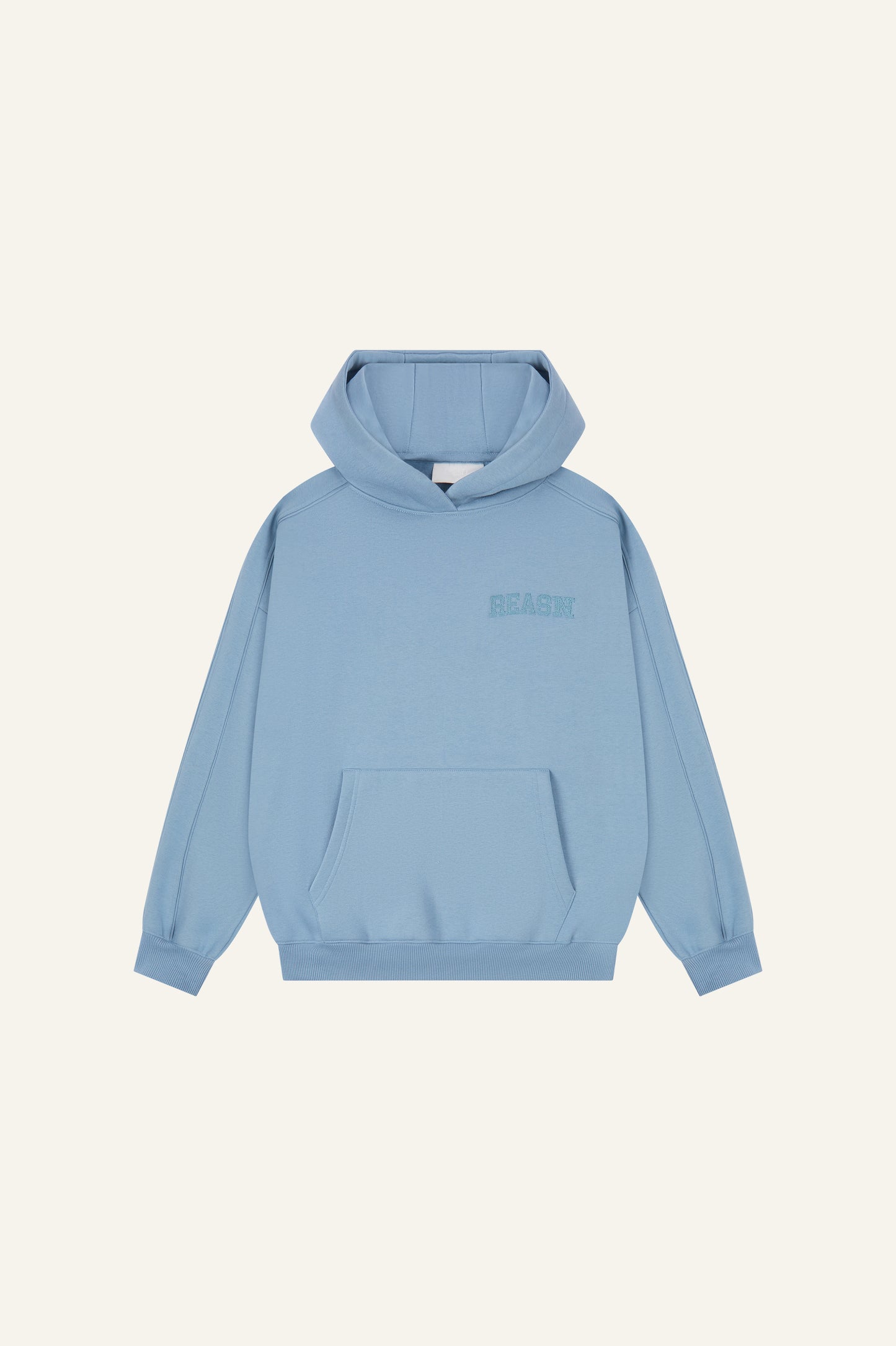 Oversized Branded Hoodie - Spring Lake Blue