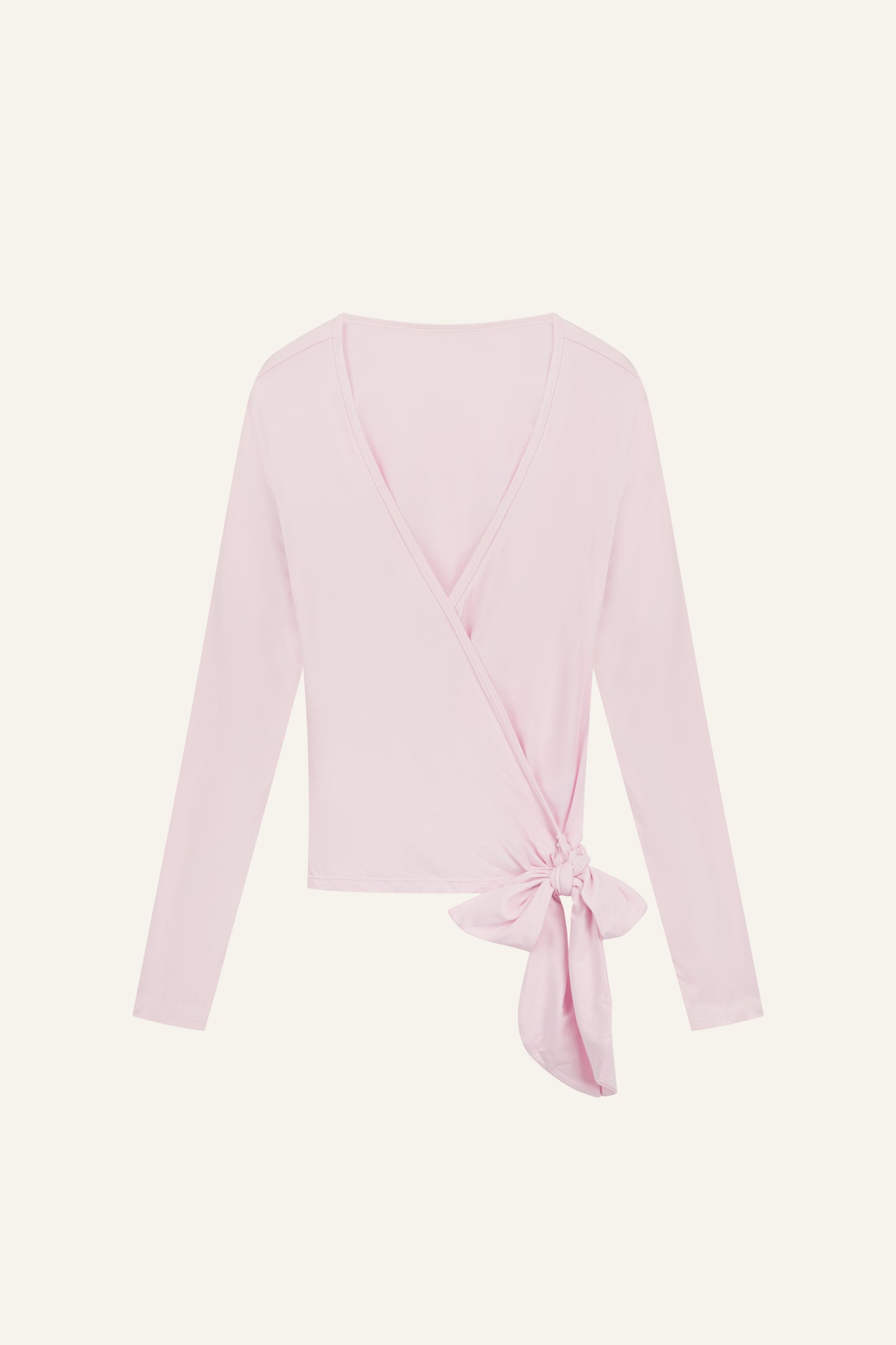 Ballet Wrap Long Sleeve Top - Ballerina Pink