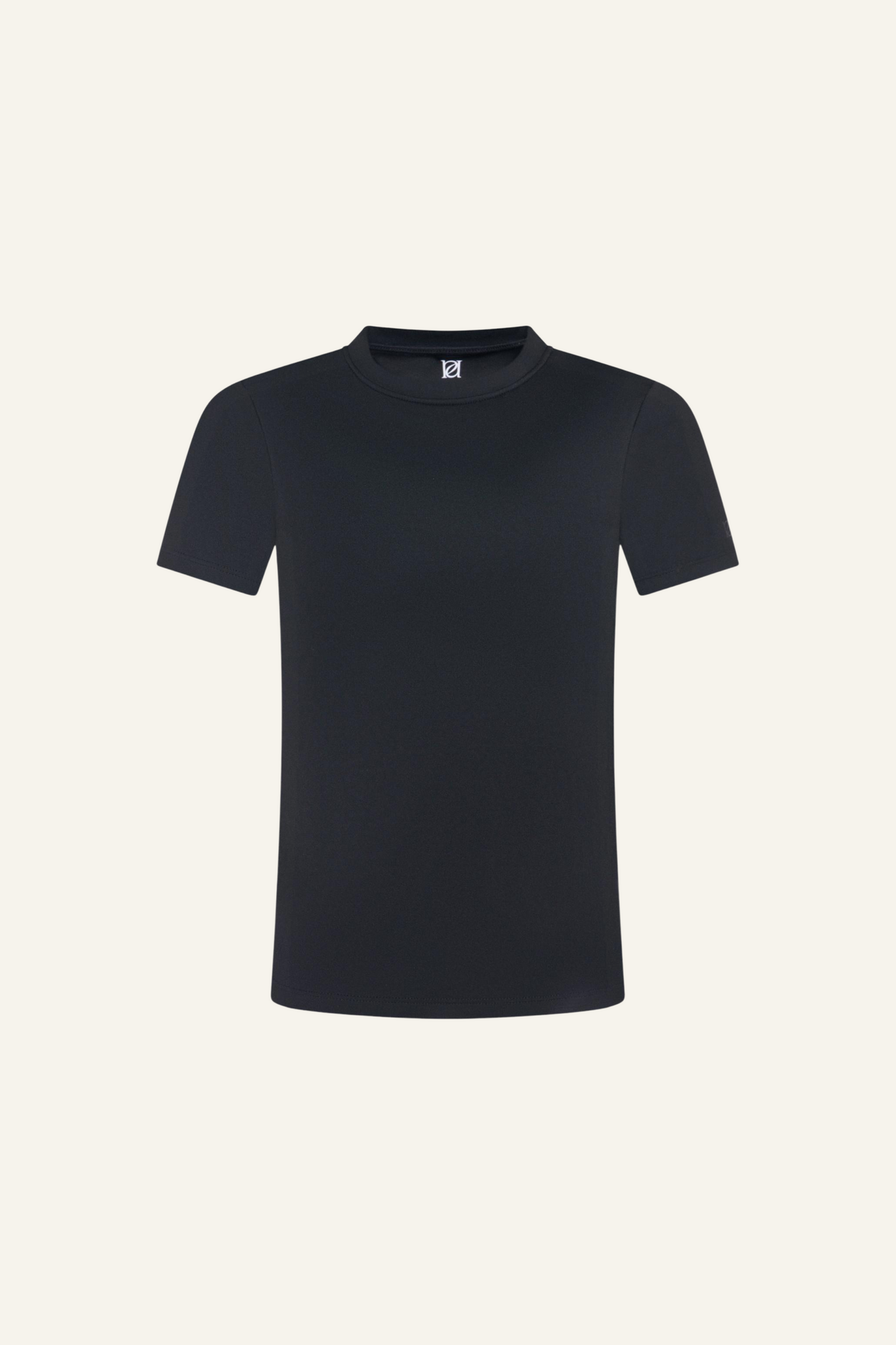 Sculpting Built In Bra Short Sleeve Baby Tee - Core Black
