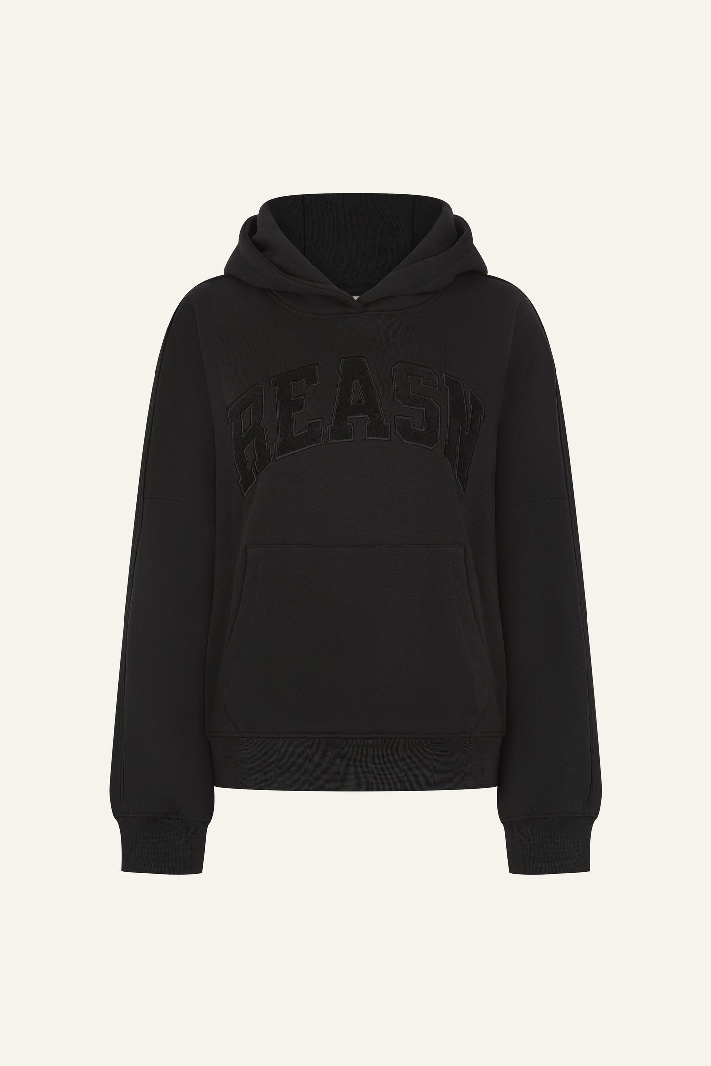 Oversized Branded Hoodie - Core Black