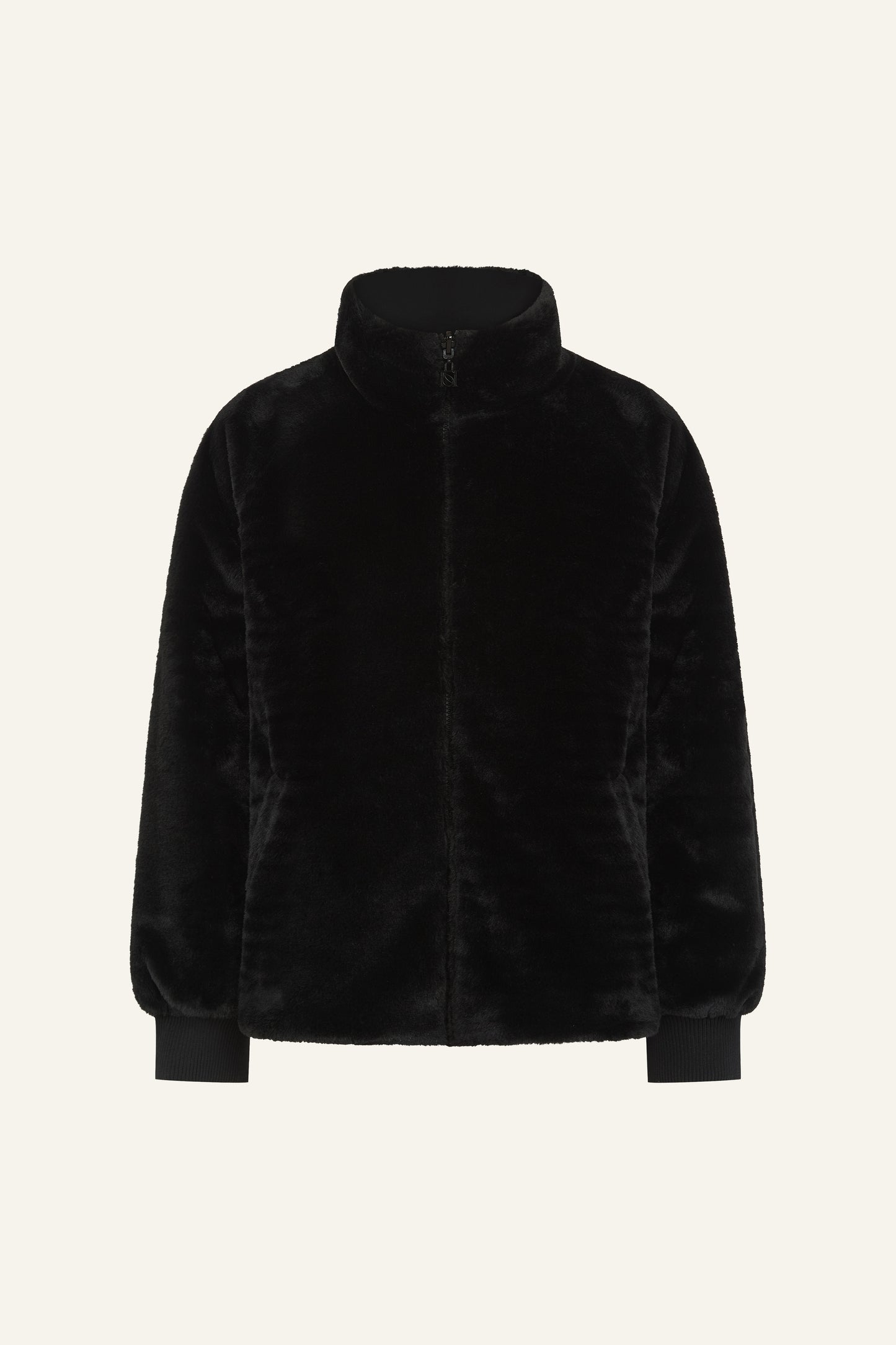 Reversible Faux Fur Coat - Core Black