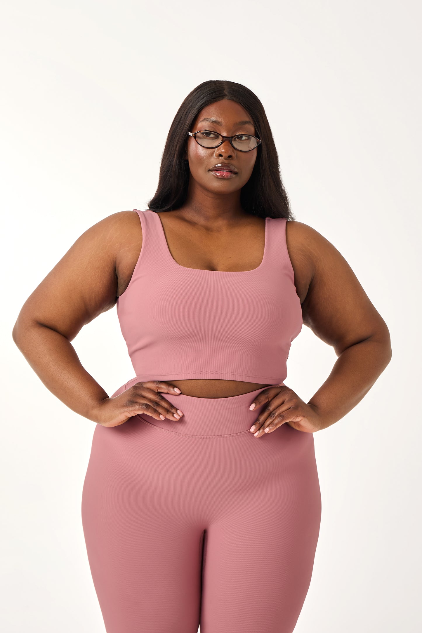 Sculpt Built In Sports Bra - Blush Pink