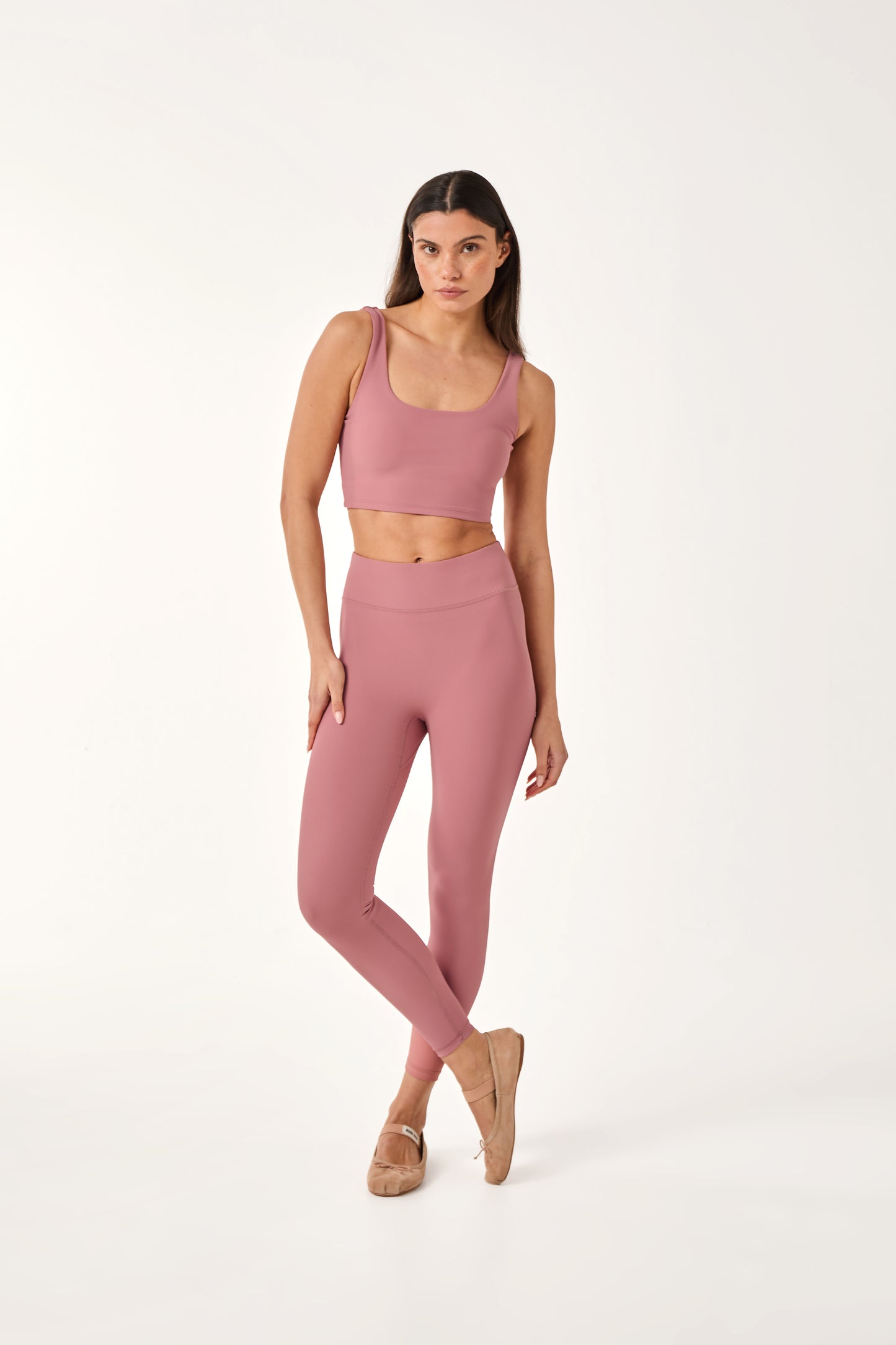 Sculpt Built In Sports Bra - Blush Pink