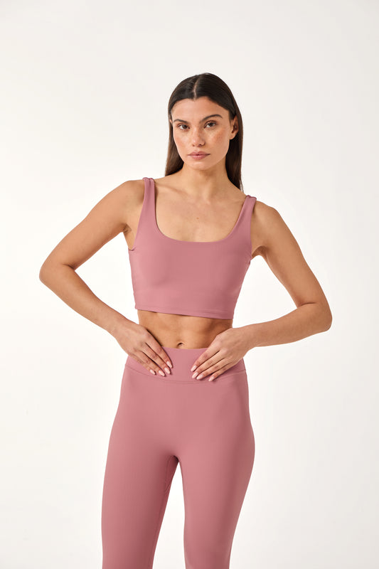 Sculpt Built In Sports Bra - Blush Pink