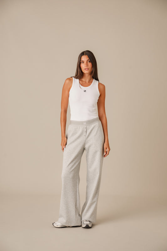 The Soft Touch Everyday Trousers - Grey Marl