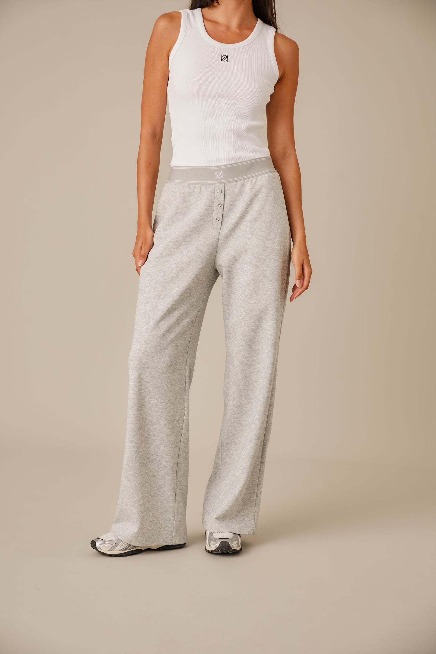 The Soft Touch Everyday Trousers - Grey Marl
