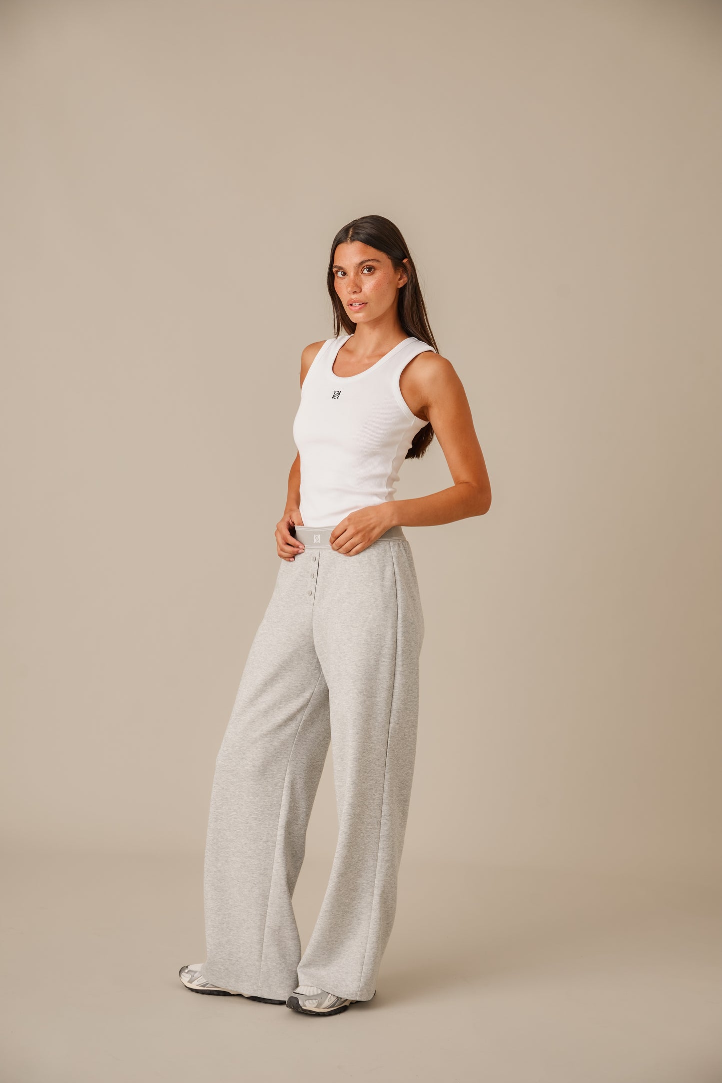 The Soft Touch Everyday Trousers - Grey Marl