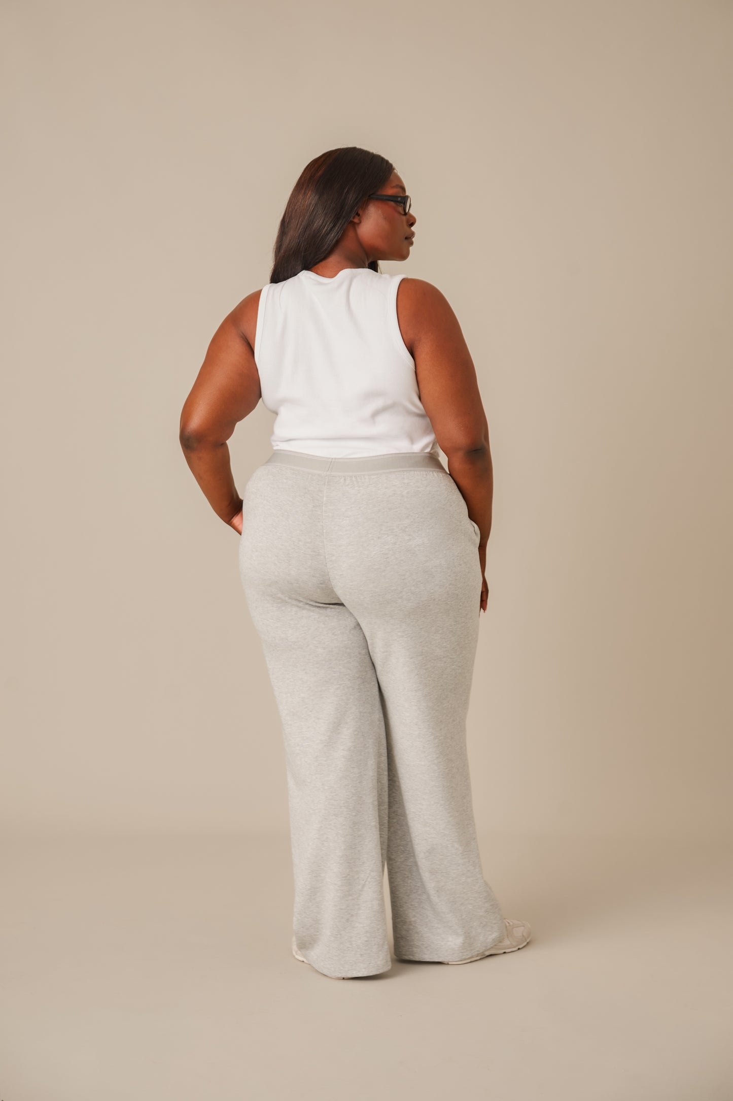 The Soft Touch Everyday Trousers - Grey Marl