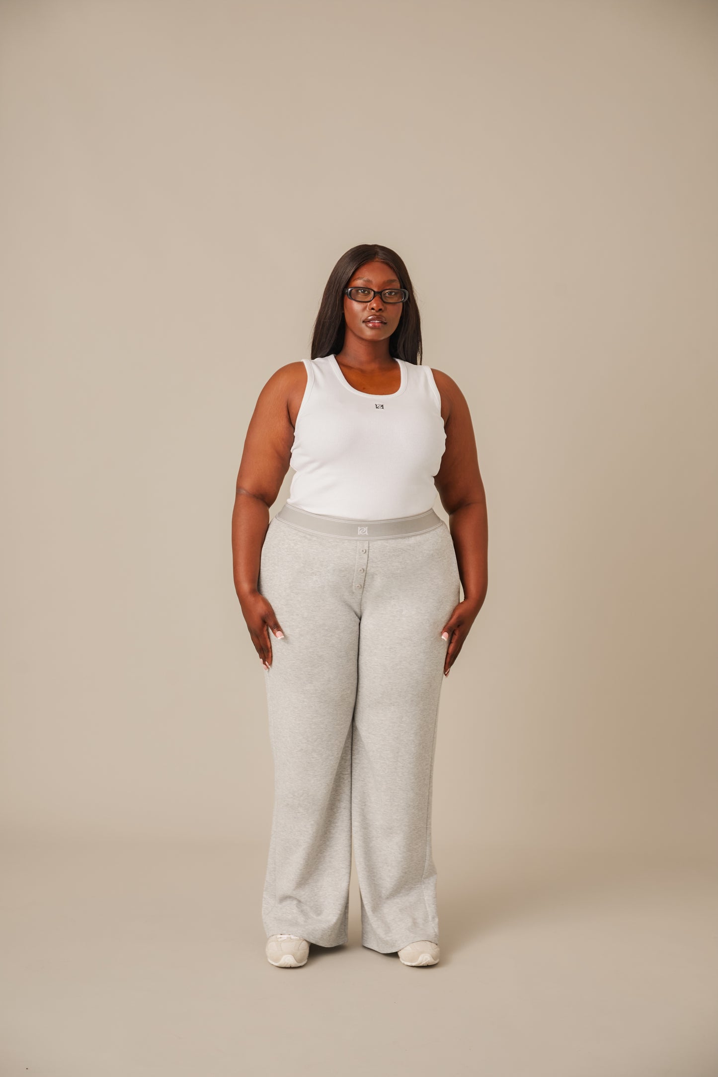 The Soft Touch Everyday Trousers - Grey Marl