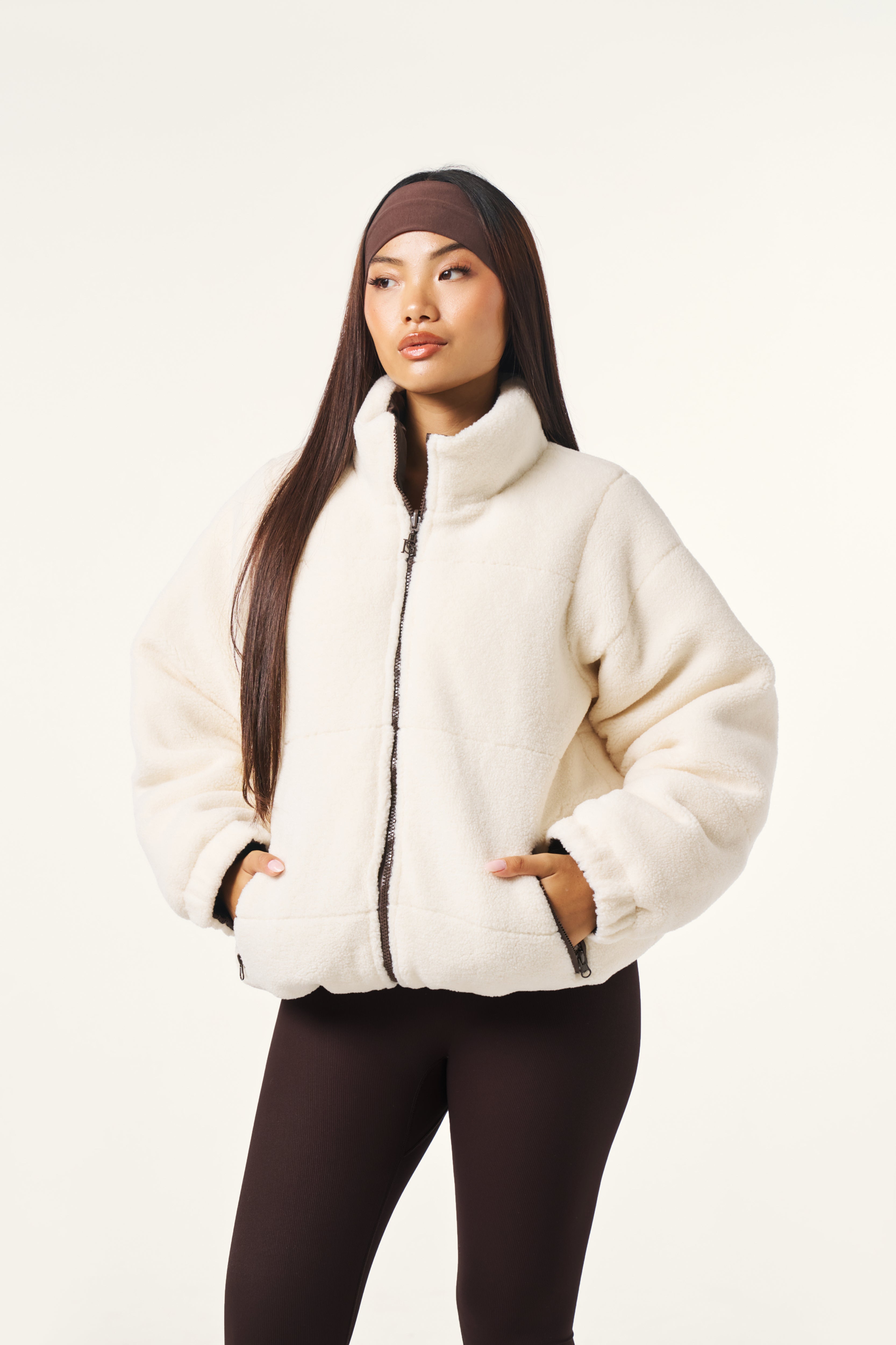 Multiway Reversible Puffer Coat - Espresso – reasn