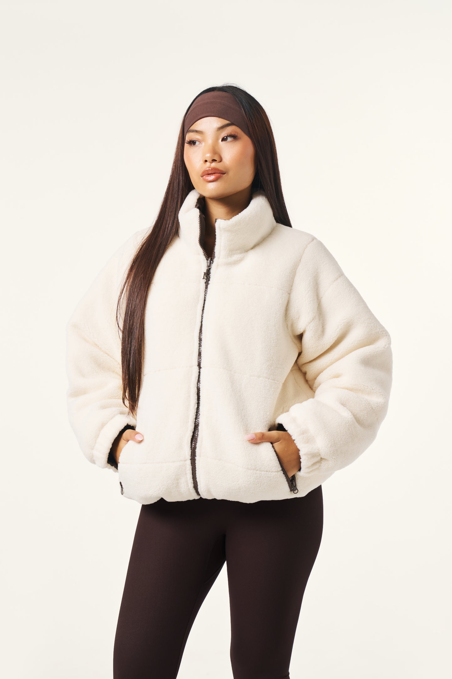Multiway Reversible Puffer Coat - Espresso