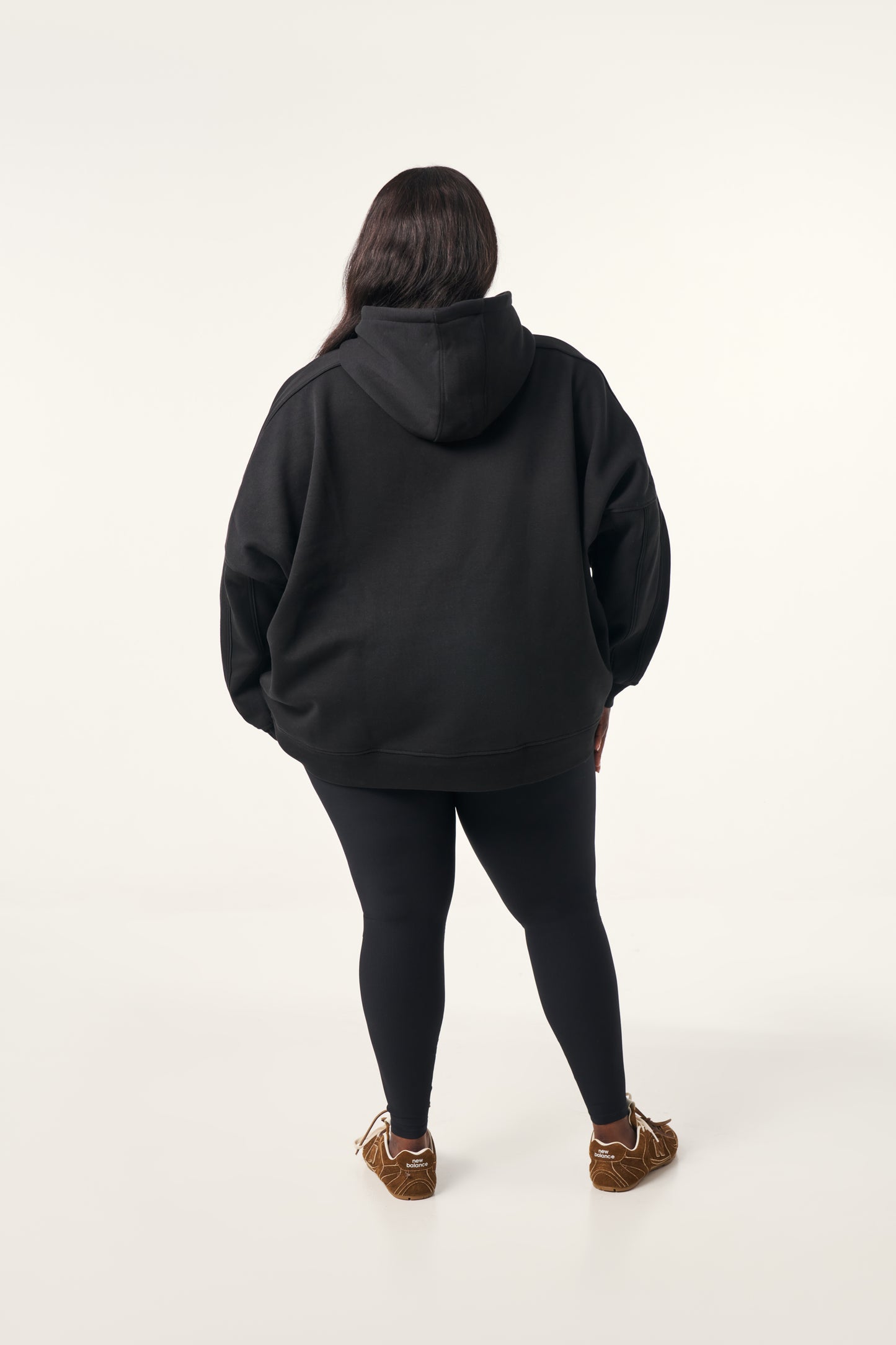 Oversized Branded Hoodie - Core Black