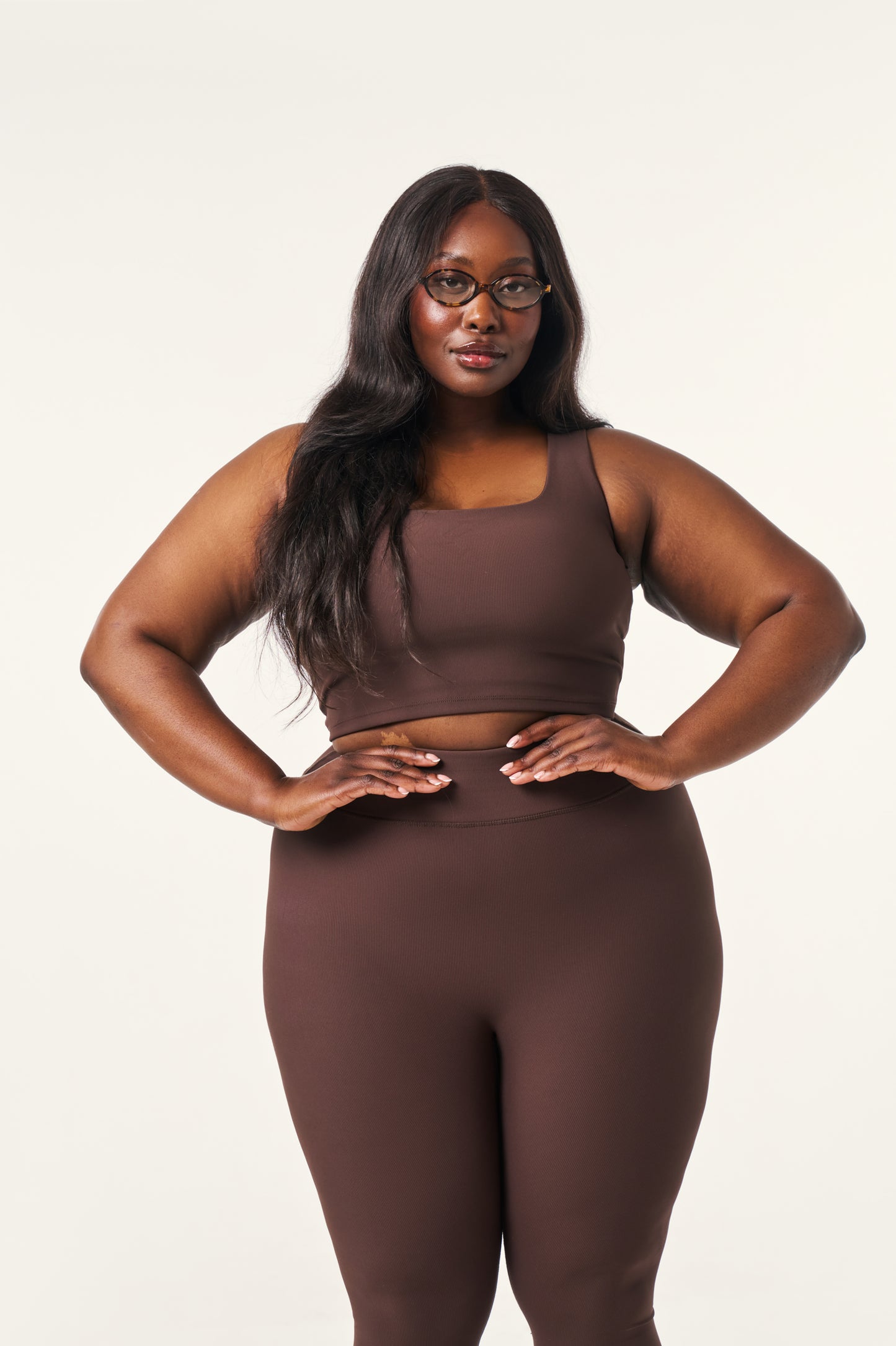 The Sculpt Built In Sports Bra - Espresso