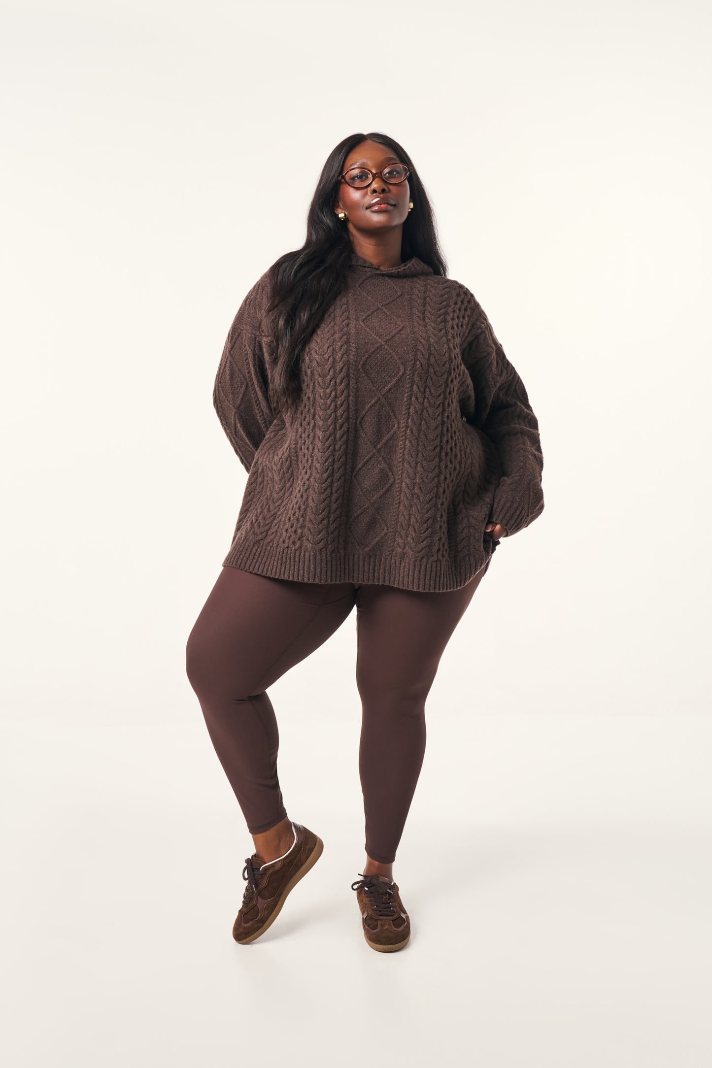 The Sculpt High Waist Leggings - Espresso