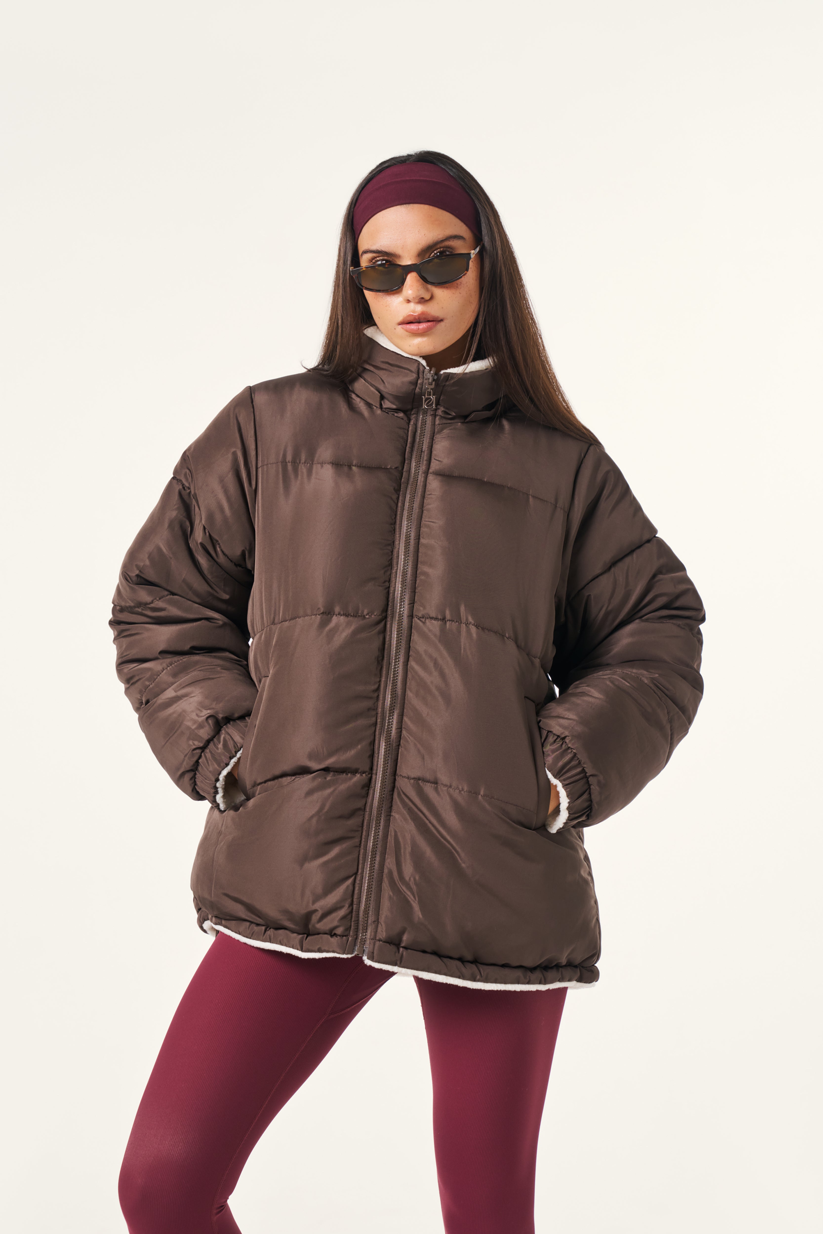 Multiway Reversible Puffer Coat - Espresso – reasn
