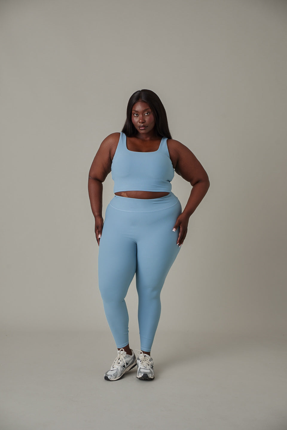 The Sculpt Built In Sports Bra - Spring Lake Blue